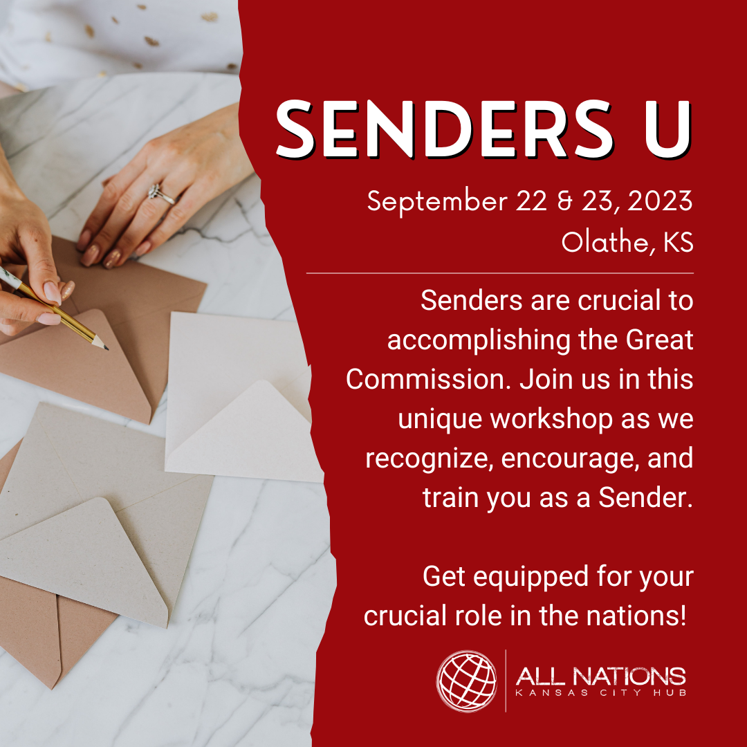 Senders University - Olathe, KS. Sept 2023